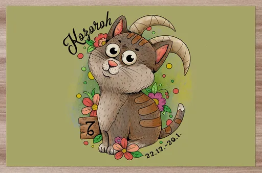 Prostírání Kočičí znamení – kozoroh