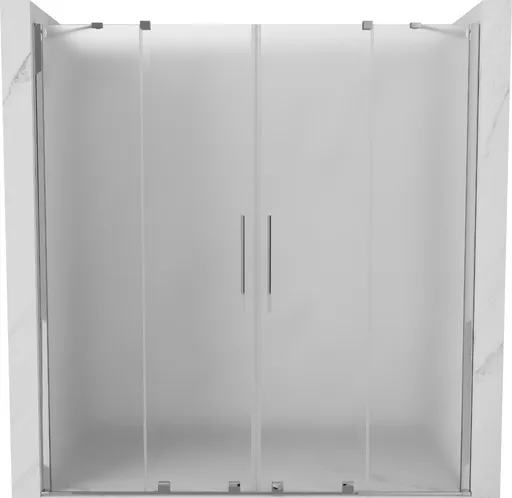 MEXEN/S Velar Duo posuvné sprchové dveře 180, dekor, chrom 871-180-000-32-01