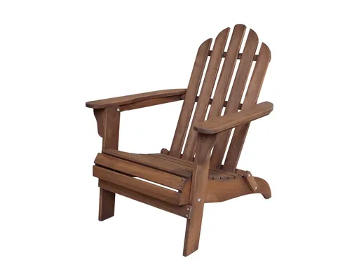 Hnědé dřevěné zahradní křeslo Adirondack - 73*87*97 cm Chic Antique