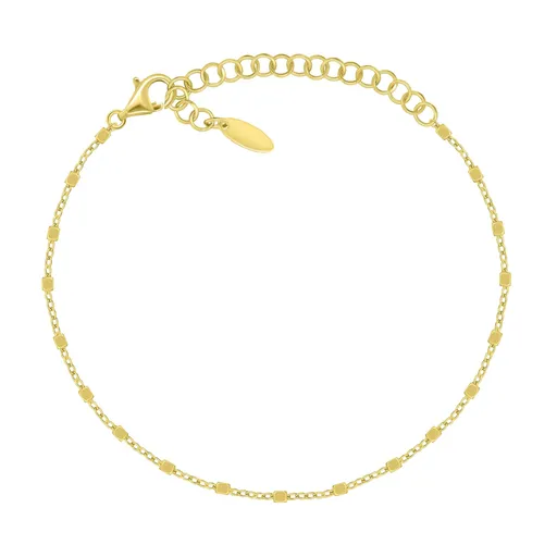 Brilio Silver Stylový pozlacený řetízek na nohu ANK111Y