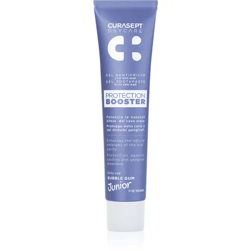 Curasept Daycare Protection Junior Booster zubní pasta pro děti 7-12 years Bubble Gum 50 ml