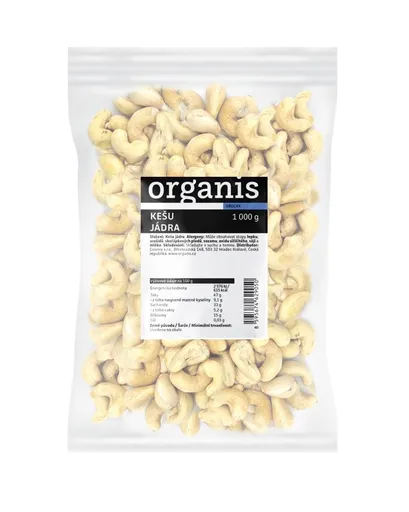 Organis Kešu jádra 1000 g