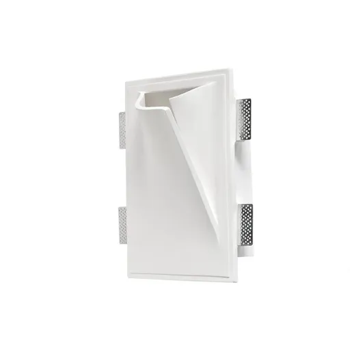 ACA Lighting sádrové nástěnné zapuštěné bezrámečkové svítidlo GEO 1xE14 G8051R