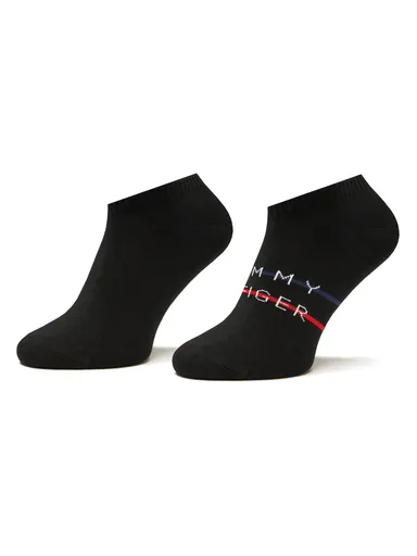 Tommy Hilfiger pánské černé ponožky 2pack 701222188 39/42