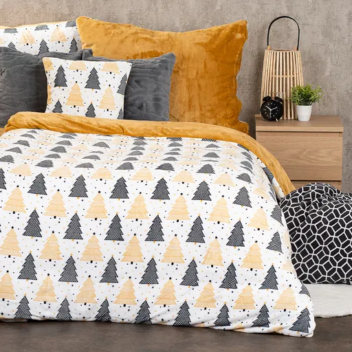 4Home Vánoční povlečení mikroflanel Nordic winter, 140 x 220 cm, 70 x 90 cm