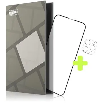 Tempered Glass Protector rámečkové pro iPhone 13 Pro Max + sklo na kameru (Case Friendly) (TGR-AI13PM-BL)