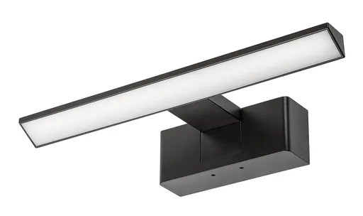Rabalux Černé LED svítidlo nad zrcadlo 3v1 Loric 30cm 6W 75024