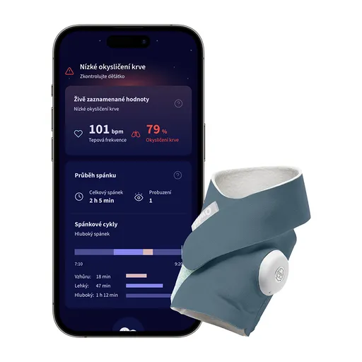 OWLET Dream Sock monitor dechu Bedtime Blue