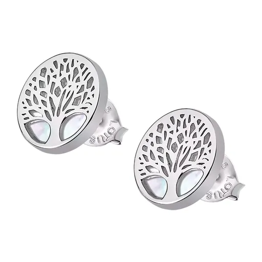 Lotus Silver Krásné stříbrné náušnice pro ženy Strom života LP1678-4/1