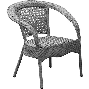 DIMENZA Křeslo zahradní BERLIN, šedé (8592280002598)