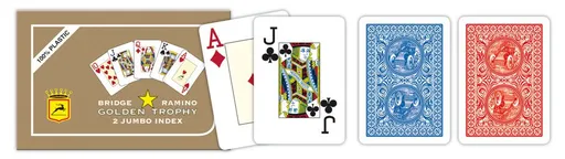 Modiano RAMINO GOLDEN TROPHY 31308 100% plastové karty 2 rohy
