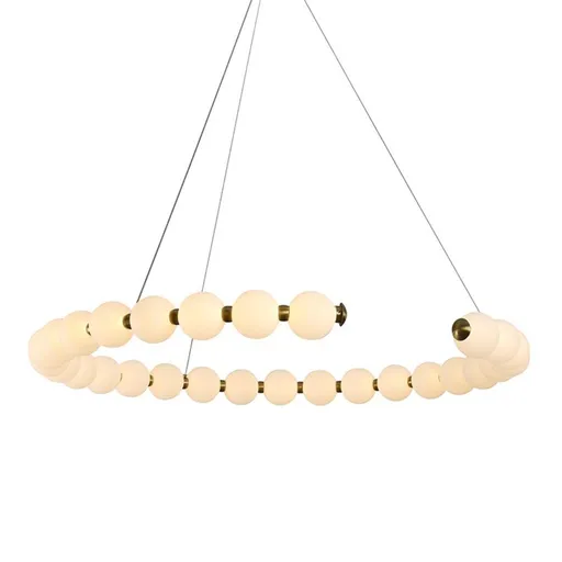 ACA Lighting závěsné svítidlo LOLLY LED 40W 3000lm 3000K IP20 zlatý hliník + akryl HM236LEDP100