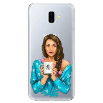 Odolné silikonové pouzdro iSaprio - Coffe Now - Brunette - Samsung Galaxy J6+