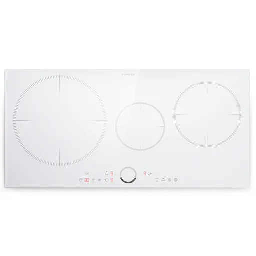Klarstein Delicatessa 80, vestavná indukční varná deska, 3 zóny, 6000 W, Paella zóna, sklokeramika