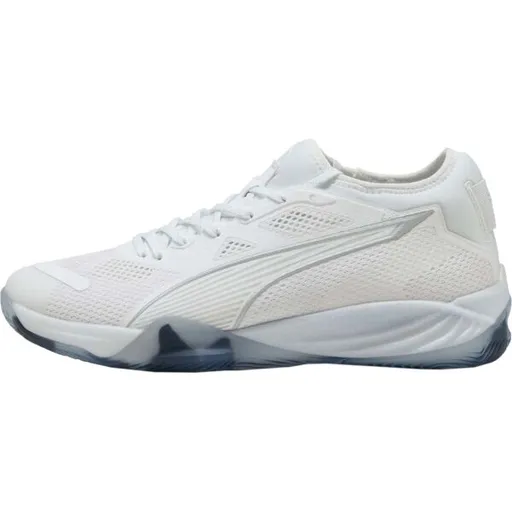 Puma ELIMINATE NITRO SQD 4 Pánská obuv na házenou, bílá, velikost 42