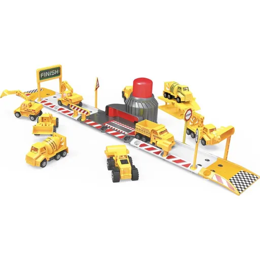 Stavební technika s dráhou