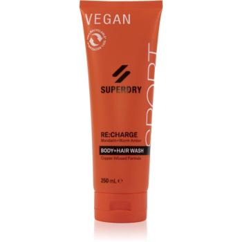 Superdry RE:charge sprchový gel na tělo a vlasy pro muže 250 ml