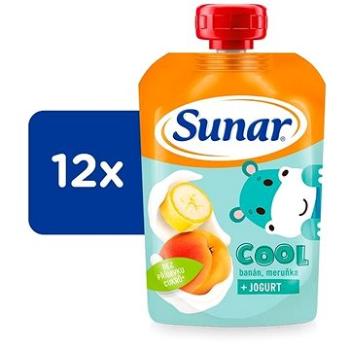 Sunar Cool ovocná kapsička banán, meruňka, jogurt 12× 110 g (8592084418441)