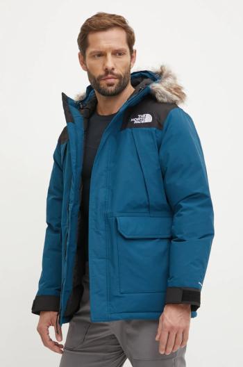 Péřová bunda The North Face McMurdo pánská, tyrkysová barva, zimní, NF0A5GJF5LO1