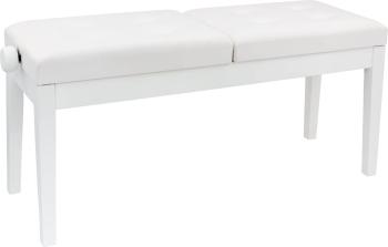 Pianonova HY-PJ022 Dvojitá klavírní stolička White Matt