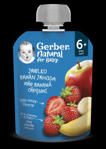 Gerber Natural Kapsička Jablko/banán/jahoda 90 g