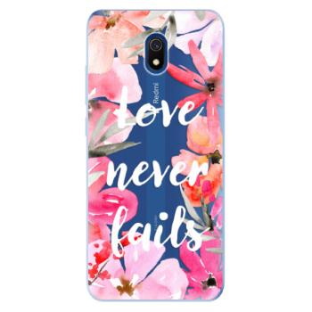 Odolné silikonové pouzdro iSaprio - Love Never Fails - Xiaomi Redmi 8A