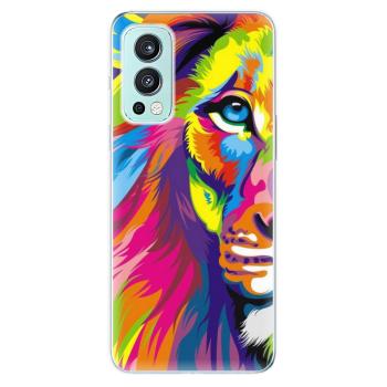 Odolné silikonové pouzdro iSaprio - Rainbow Lion - OnePlus Nord 2 5G