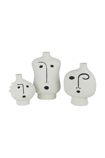 Sada dekorativních váz J-Line Face Abstract 3-pack