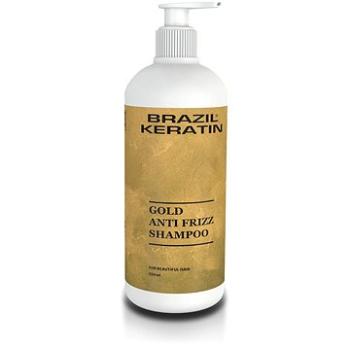 BRAZIL KERATIN Anti Frizz Gold Shampoo 550 ml (8595615711080)