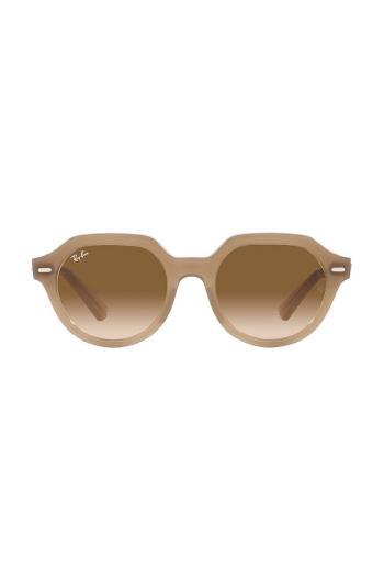 Sluneční brýle Ray-Ban GINA béžová barva, 0RB4399