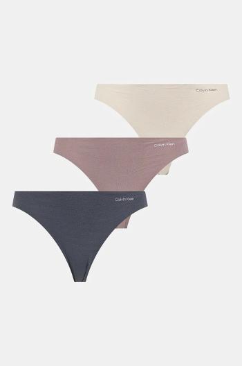 Kalhotky Calvin Klein Underwear 3-pack béžová barva, 000QD5200E