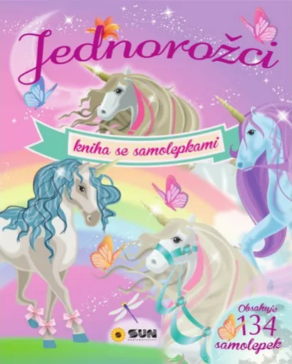 Jednorožci - kniha se 134 samolepkami