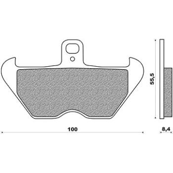 NEWFREN brzdové destičky (směs ROAD TOURING SINTERED) (2ks) M502-163 (M502-163)