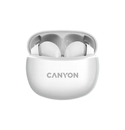 Canyon Bezdrátová stereo sluchátka True Wireless TWS-5 bílá