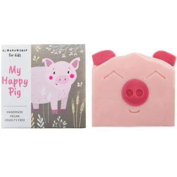 Almara Soap For Kids My Happy Pig ručně vyráběné mýdlo s vůní hrušky pro děti 100 g