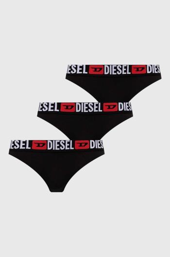 Tanga Diesel UFST-STARS-THREEPACK 3-pack černá barva, 00SE0K.0NJAP