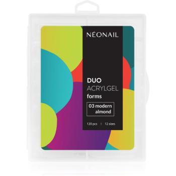 NEONAIL Duo Acrylgel Forms šablony na nehty typ 03 Modern Almond 120 ks