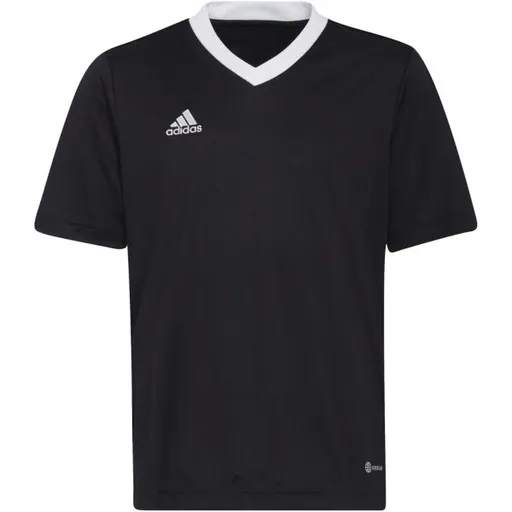 adidas ENTRADA 22 JERSEY Juniorský fotbalový dres, černá, velikost