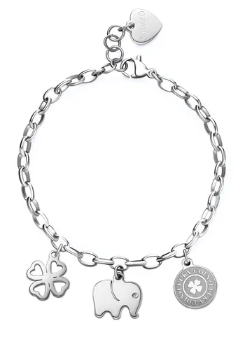 S'Agapõ Hravý ocelový náramek pro štěstí Happy SHAR12