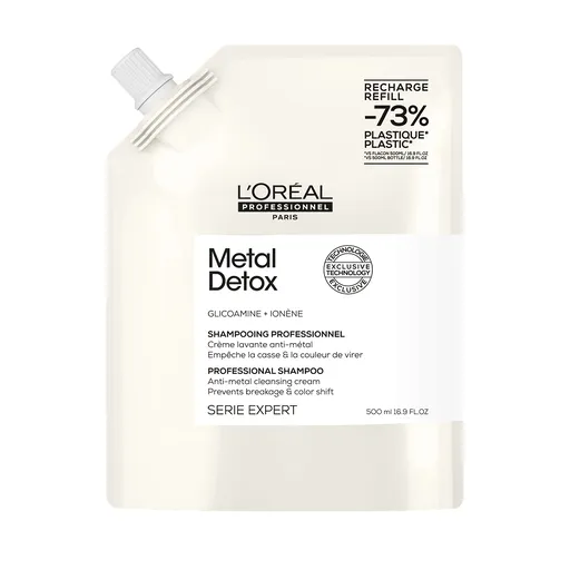 L'Oréal Professionnel Šampon pro barvené a poškozené vlasy, pro lesk vlasů, déletrvající barvu, bohatá textura Serie Expert Metal Detox (Professional