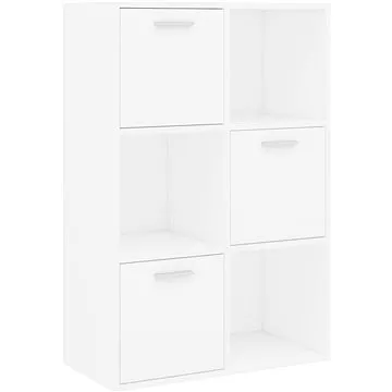 Shumee úložná skříňka bílá 60×29,5×90 cm dřevotříska, 801134 (801134)