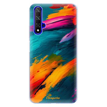 Odolné silikonové pouzdro iSaprio - Blue Paint - Huawei Honor 20