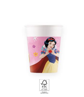 Procos Papírové kelímky - Disney Princezny 200 ml 8 ks