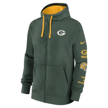 Nike Men's NFLGreen Bay Packers Nike Cotton Full-Zip Fleece Hoodie Fir/University Gold - S