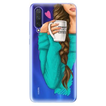 Odolné silikonové pouzdro iSaprio - My Coffe and Brunette Girl - Xiaomi Mi 9 Lite