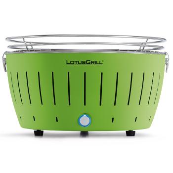 LotusGrill XL Bezkouřový gril na dřevěné uhlí, zelený velký Lotus Gril