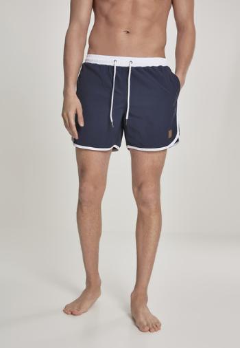 Urban Classics Retro Swimshorts navy/white - L