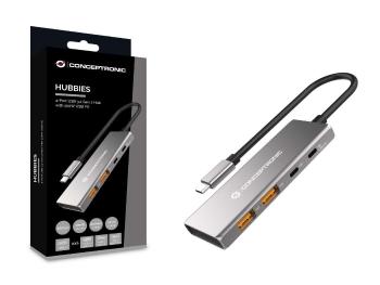 Conceptronic HUBBIES15G 2x USB Type-C / 2x USB Type-A 3.2 HUB (4 port)
