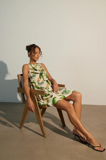 Šaty Medicine béžová farba, mini, oversize