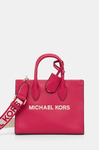 Kožená kabelka MICHAEL Michael Kors růžová barva, 35S4G7ZC5L